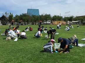 南魚沼市の八色の森公園でTeam ECO Work!を開催