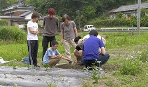 エコまる村！「大豆植え＆豆腐づくり」ワークショップ