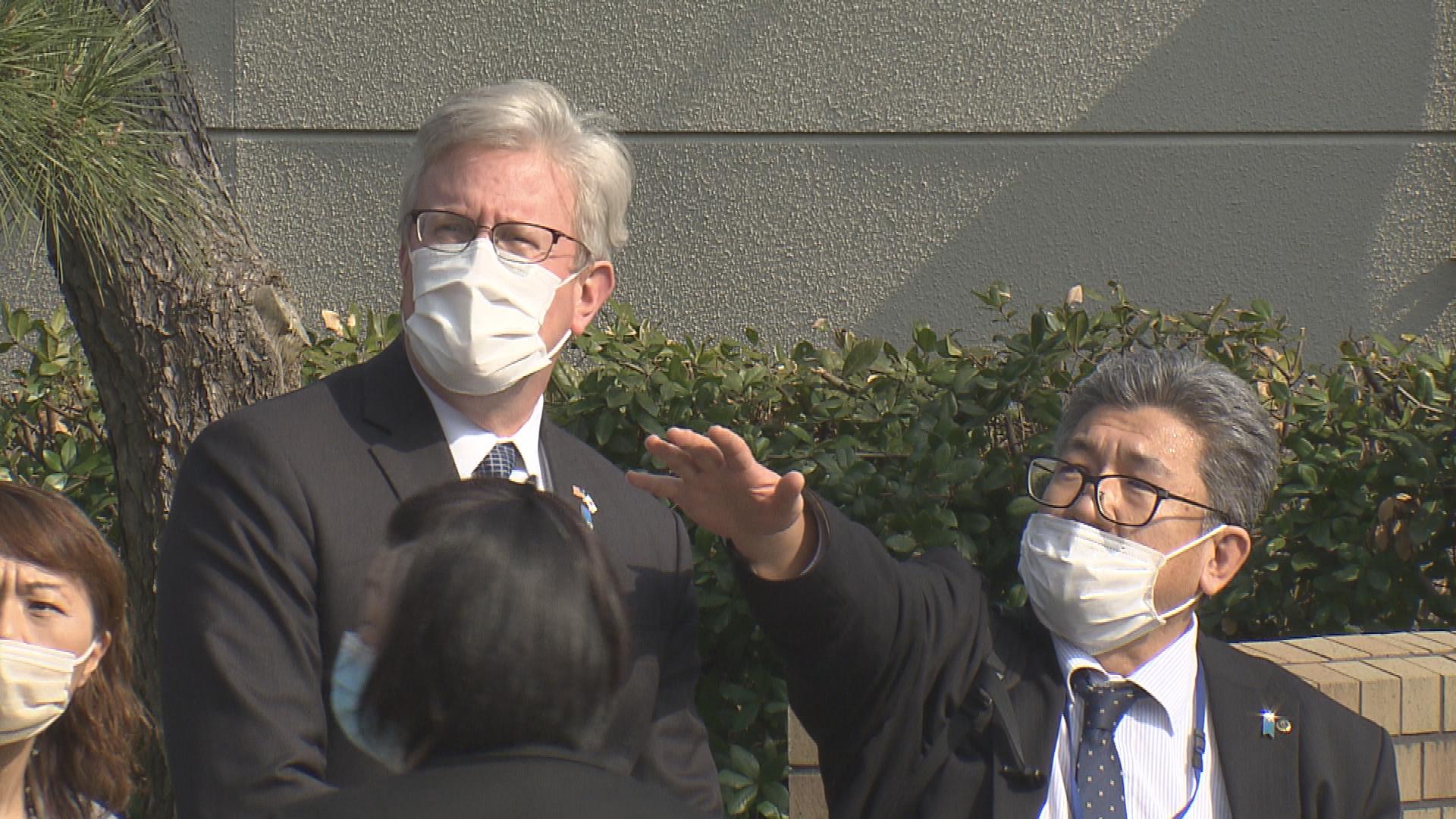 【拉致】在日アメリカ大使館の公使が現場視察「日本政府を支持する」（新潟）