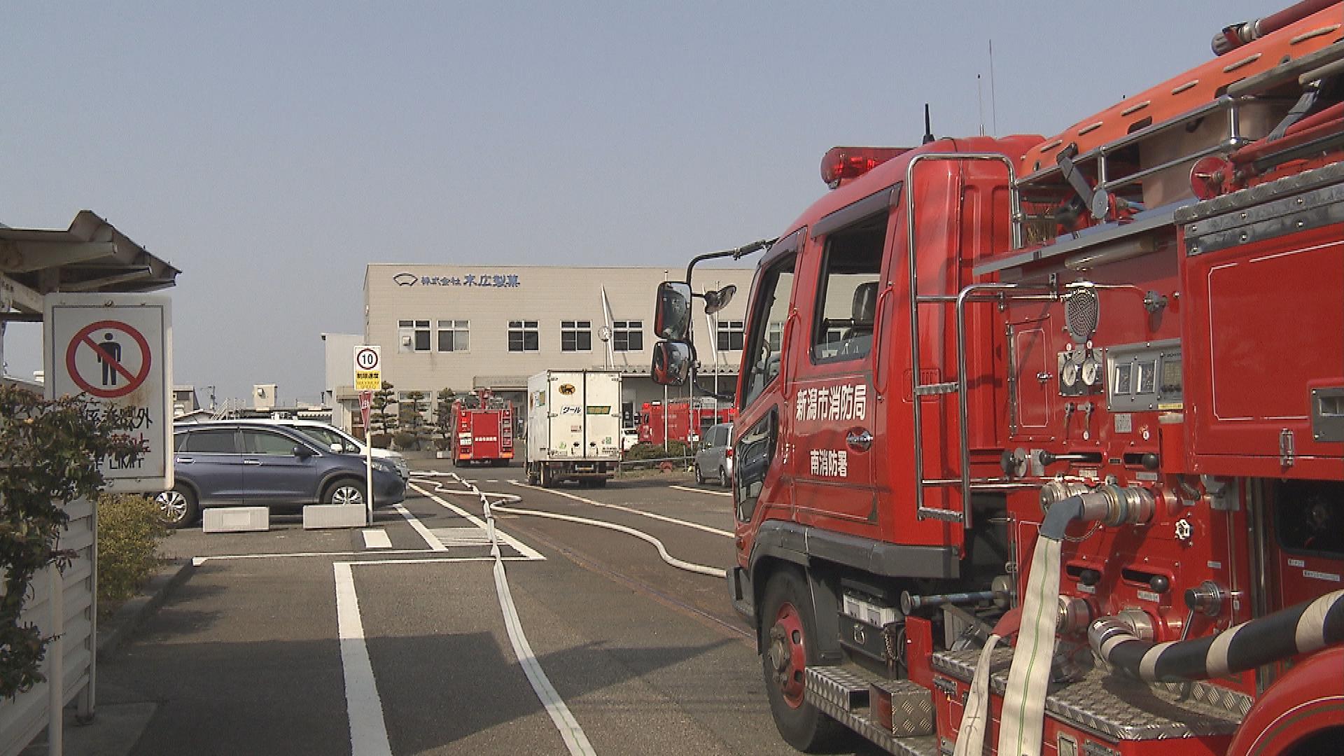 新潟市西蒲区の製菓工場で火事　従業員1人がやけど【新潟】