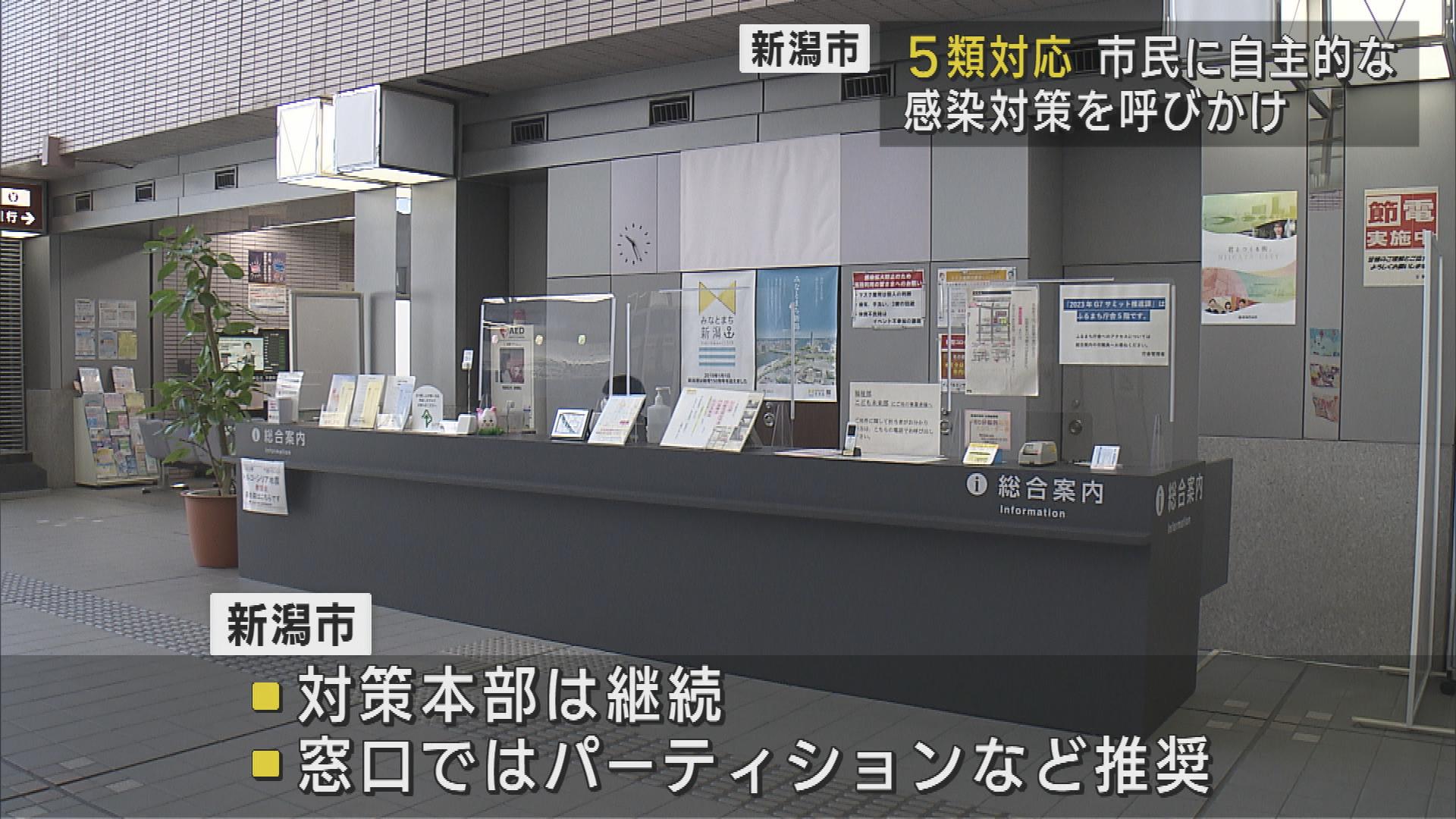 新潟市「5類」対応を確認　市民には自主的な感染対策を呼び掛け【新潟】