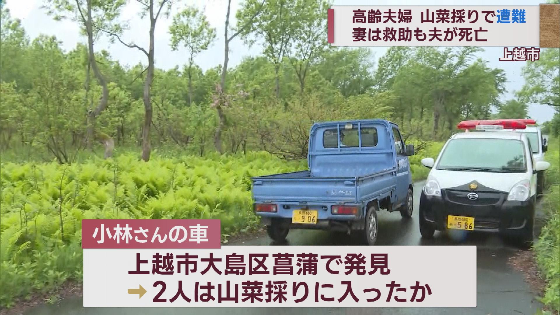 高齢夫婦が山菜採りに出かけて遭難 山中ではぐれ夫が死亡【新潟】