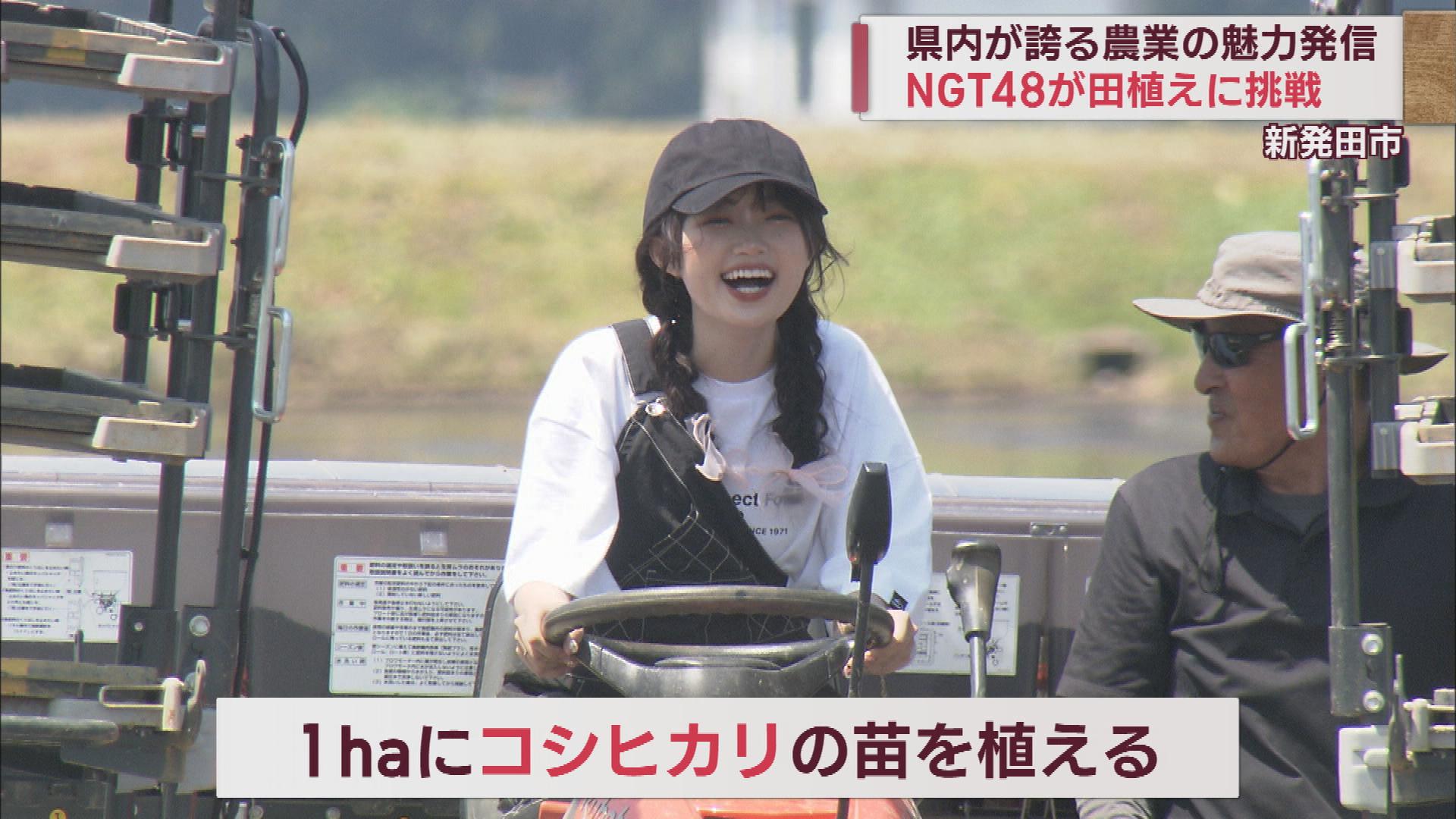 新潟の農業の魅力を発信　NGT４８が田植えに挑戦「トキむすめ」