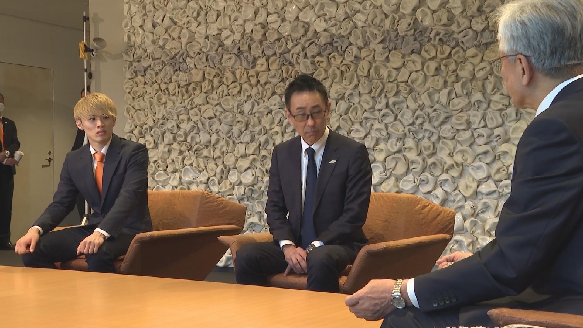 「Ｂ１へのいち早い復帰を目指す」Ｂ２降格のバスケ・アルビＢＢが長岡市長に報告【新潟】