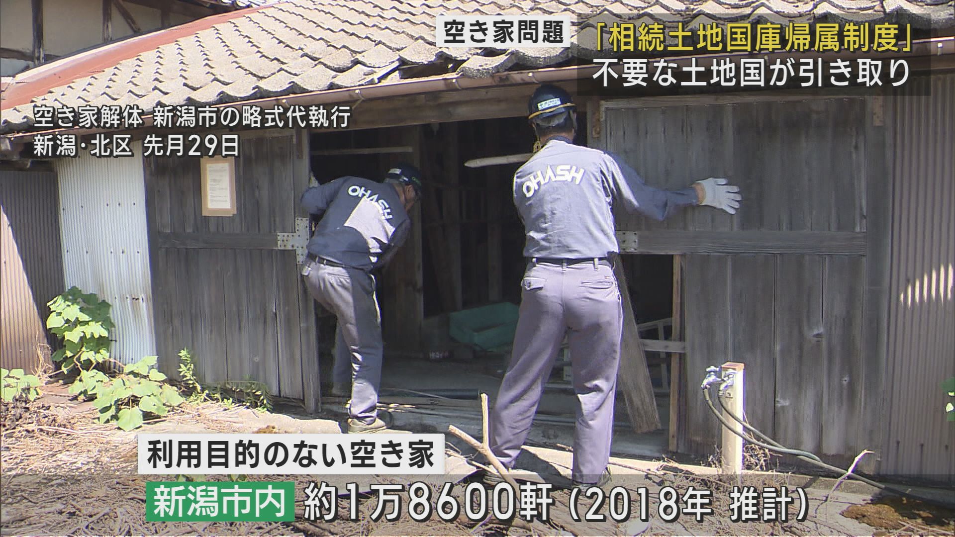 空き家問題 不要な土地を国が引き取る「相続土地国庫帰属制度」の活用を【新潟】
