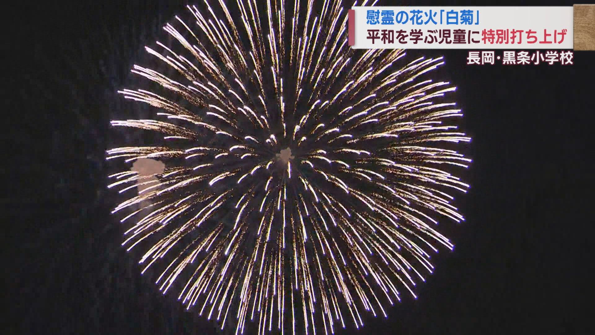 慰霊の花火「白菊」に思いをはせて 児童たちの平和学習【新潟】