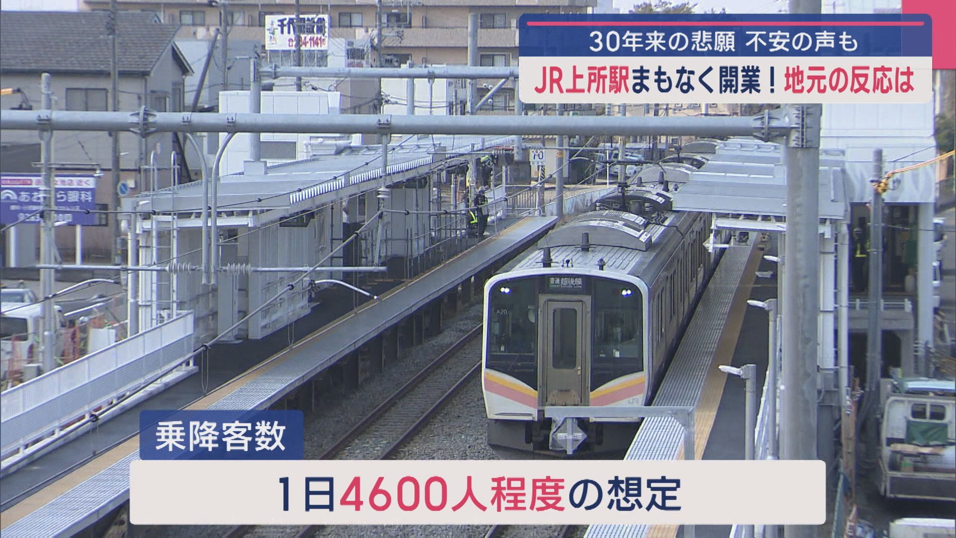 JR上所駅まもなく開業！30年来の悲願 不安の声も地元の反応は【新潟】