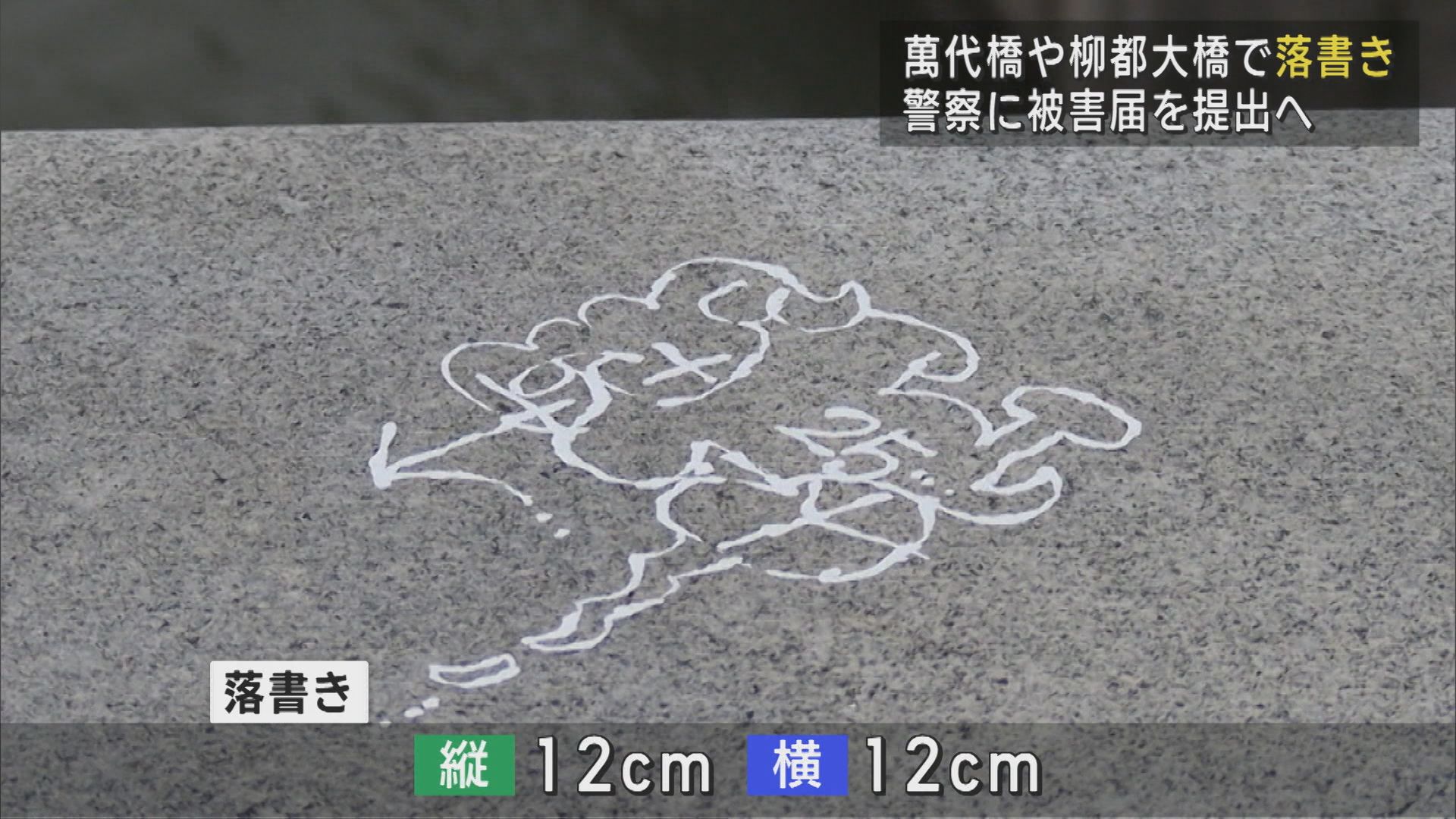 萬代橋でまた落書き･･･柳都大橋にも縦1.5m･横1.6mの落書き見つかる 警察に被害届提出へ【新潟】 2025年03月25日(火)