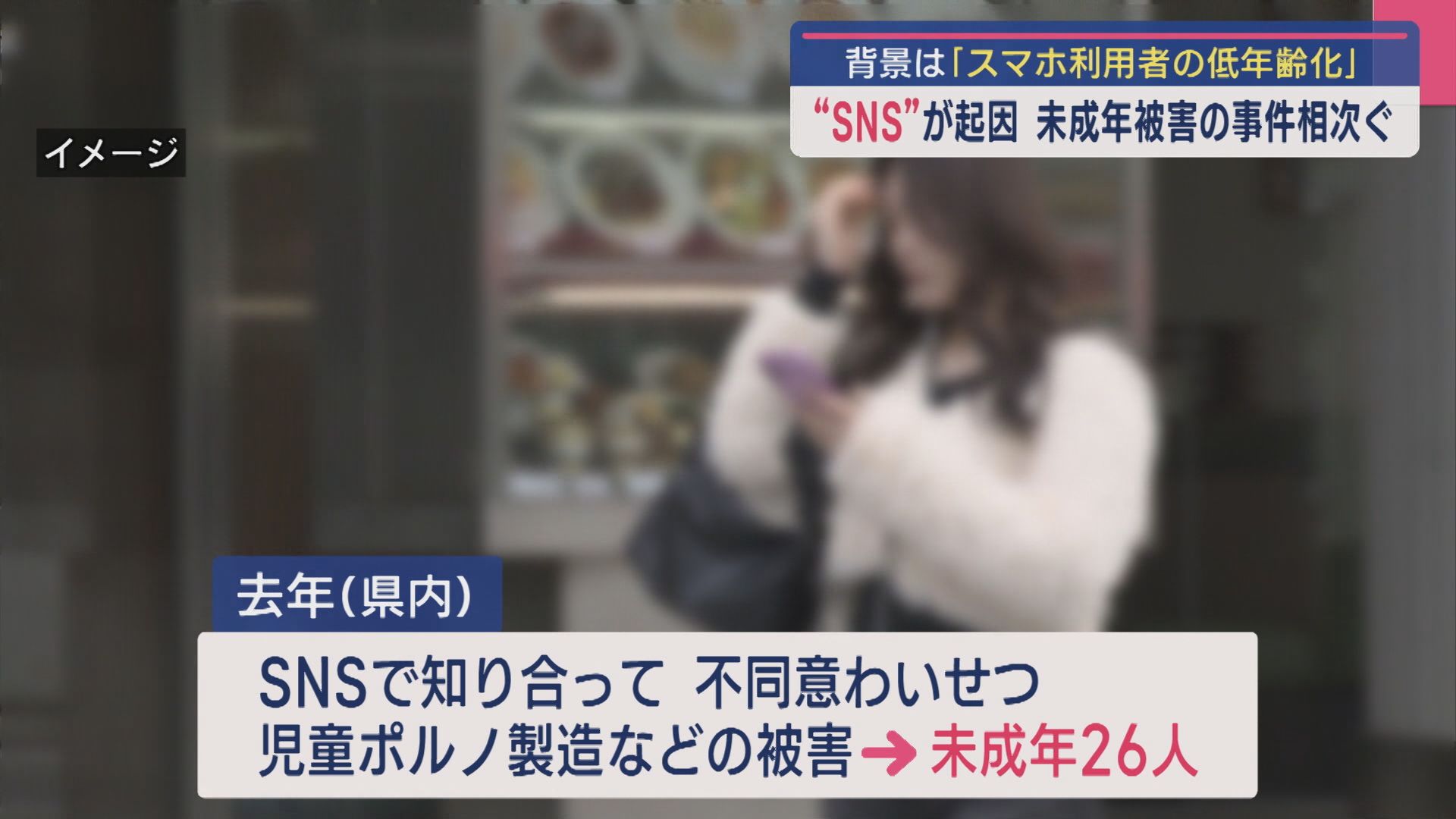 “SNS”が起因 未成年被害の事件相次ぐ 背景は「スマホ利用者の低年齢化」【新潟】