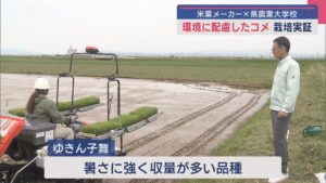 今年は肥料の量などを改善 米菓メーカーと県農業大学校が環境に配慮したコメの栽培に取り組む【新潟】 2025年04月30日(水)
