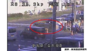 三条市の国道8号で衝突事故：右折後に直進していた車と衝突か【新潟･三条市】 2025年05月08日(木)