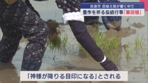 豊作祈る伝統行事「車田植」田植え唄が響く中で「神様が降りる目印になる」とされる独特な植え方【新潟･佐渡市】 2025年05月23日(金)