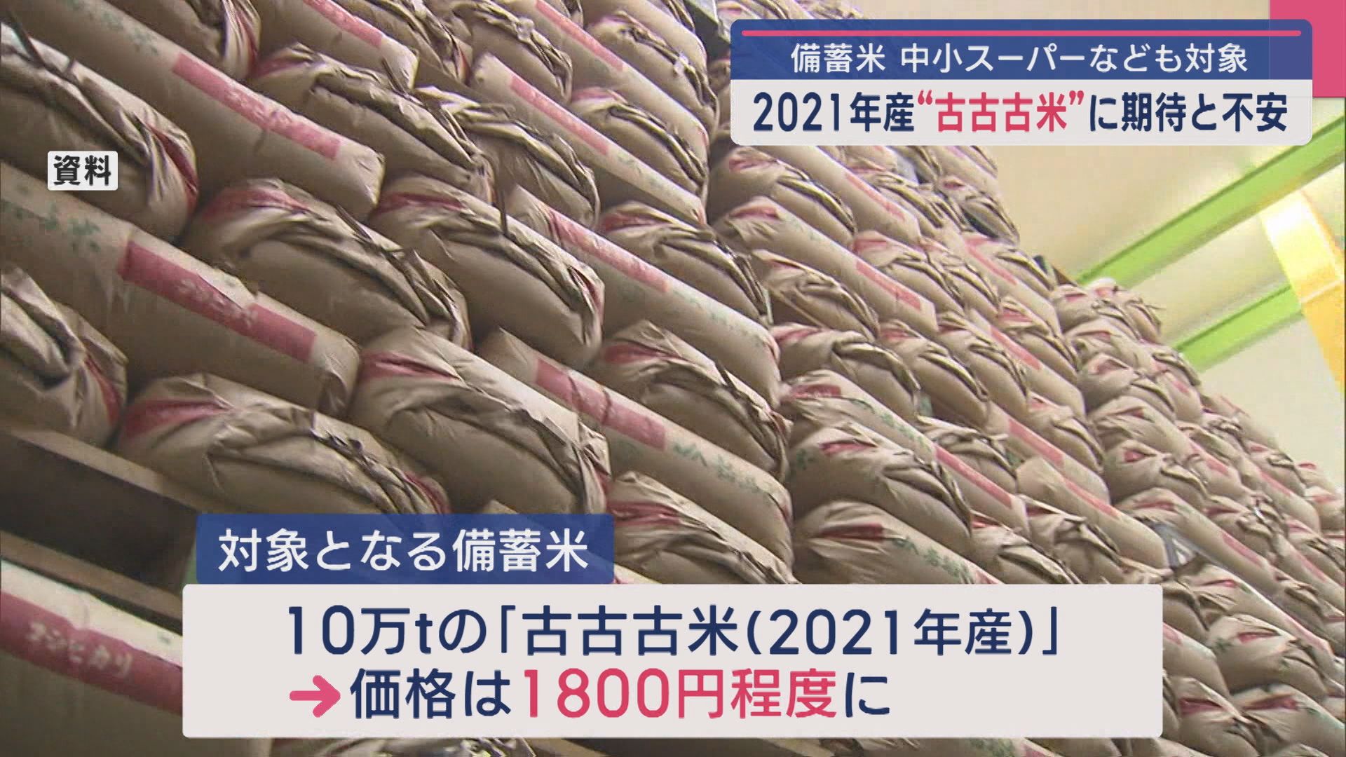 【備蓄米】2021年産「古古古米」に期待と不安、中小スーパーなども対象に【新潟】 2025年05月29日(木)
