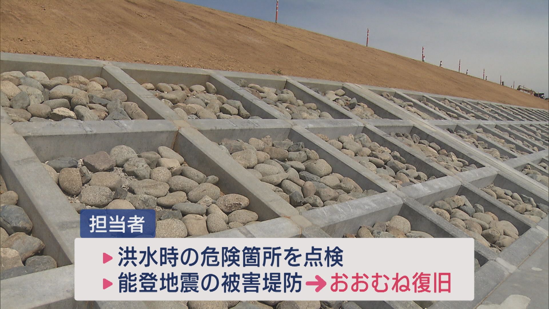 信濃川の下流 大雨による洪水の危険個所を点検、能登半島地震で被害の堤防おおむね復旧完了【新潟】 2025年06月02日(月)