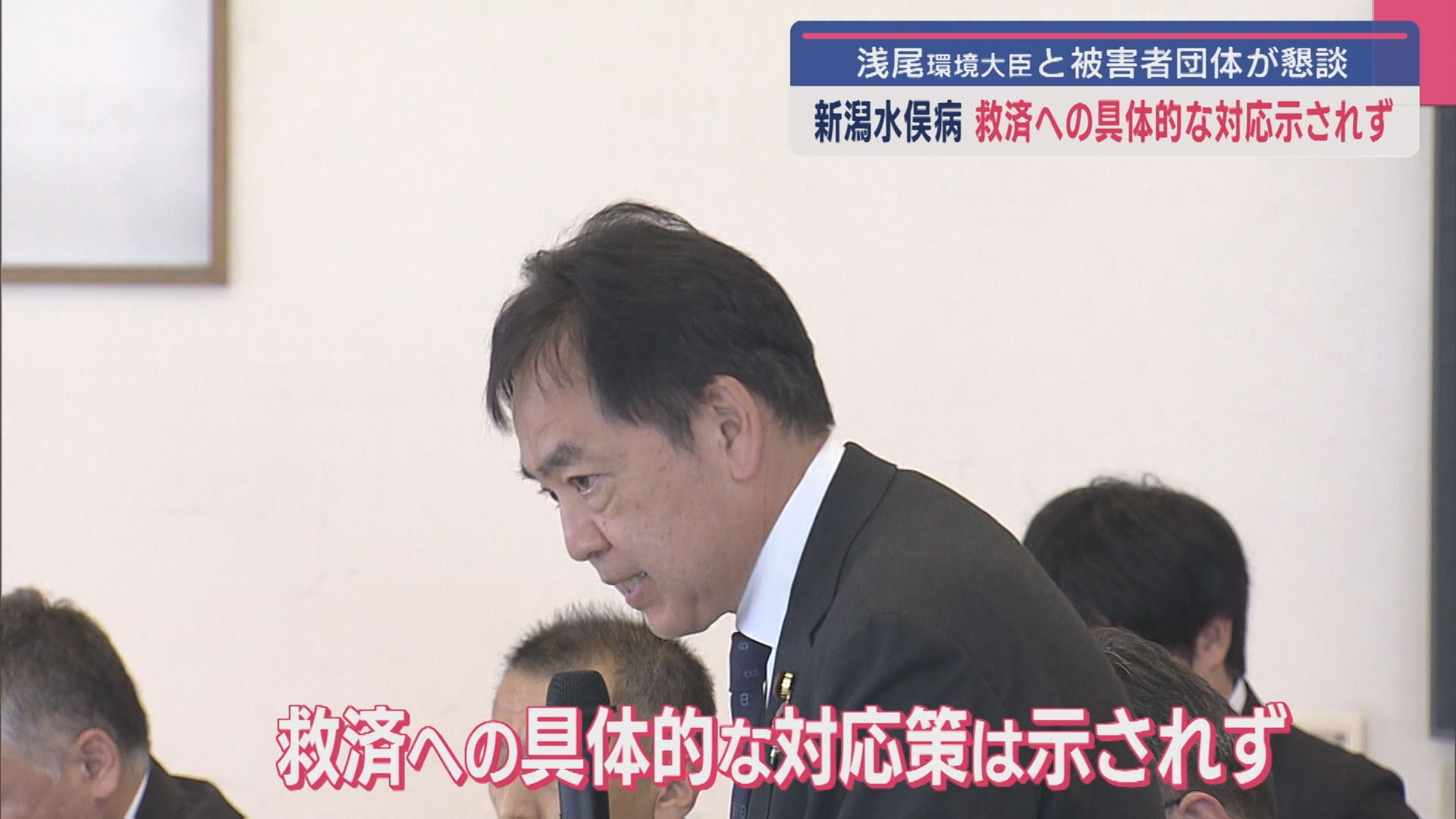 救済への具体的な対応示されず落胆…「私を生まれ変わらせて」新潟水俣病被害者団体と浅尾環境大臣が懇談【新潟】 2025年06月02日(月)