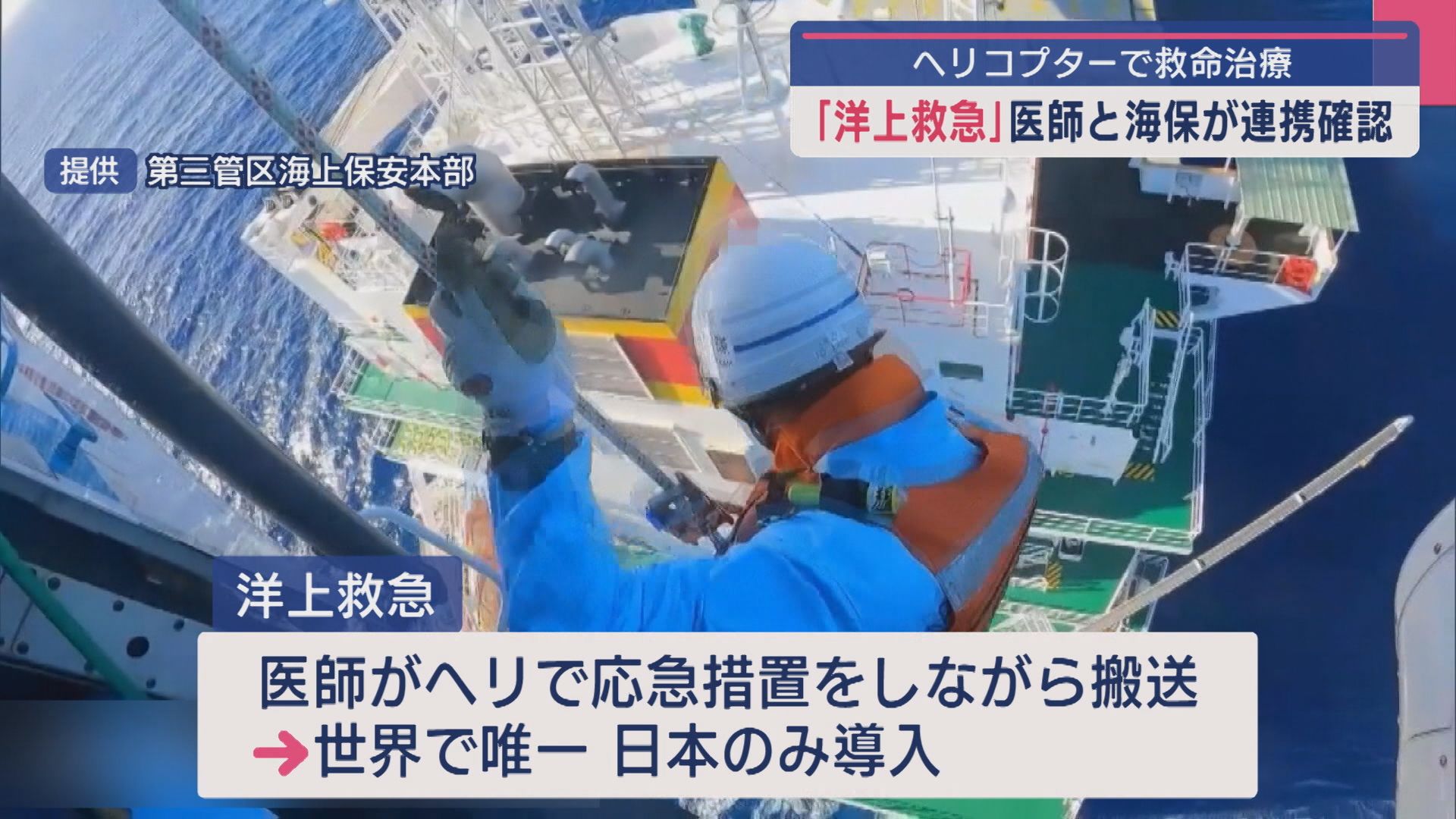 ヘリコプターで救命治療「洋上救急」医師と海保が連携確認【新潟】 2025年06月13日(金)