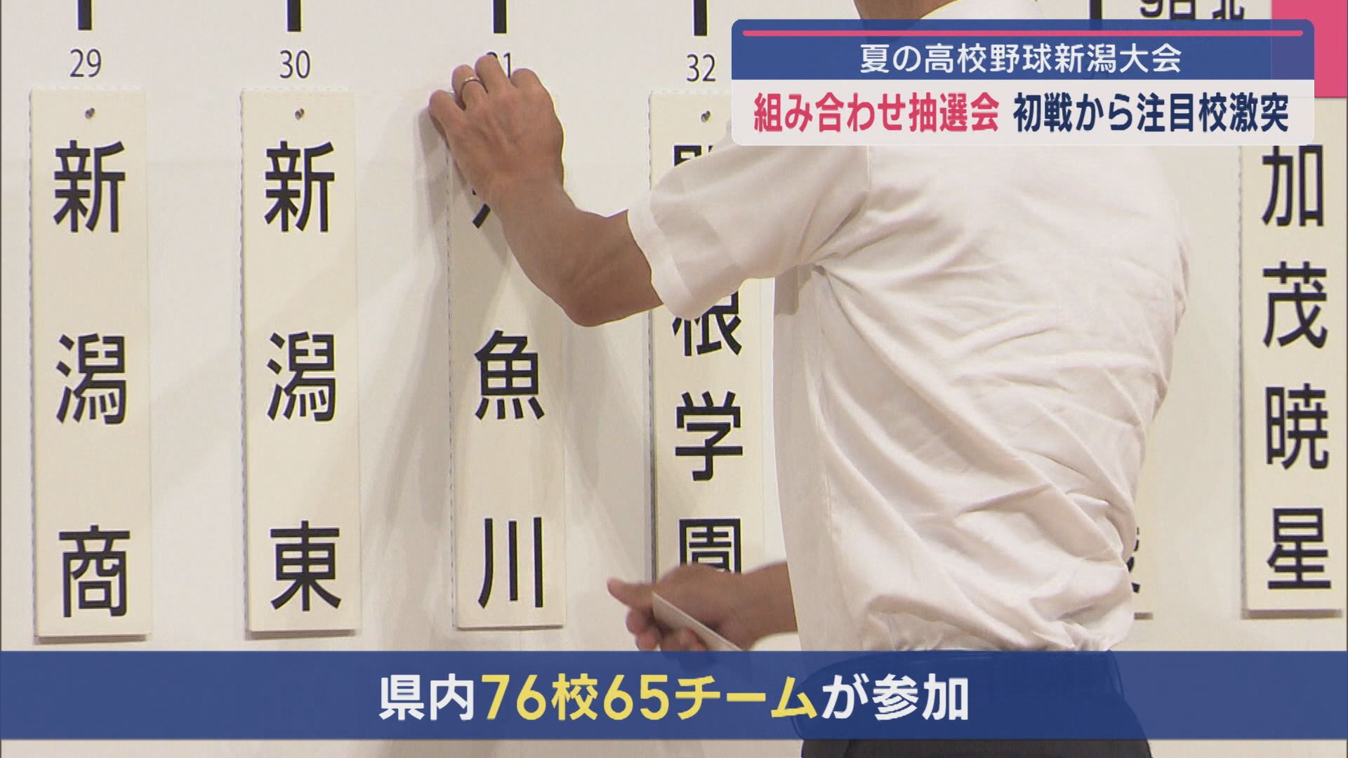【夏の高校野球･新潟】注目校が初戦で激突！注目の選手宣誓は【新潟】