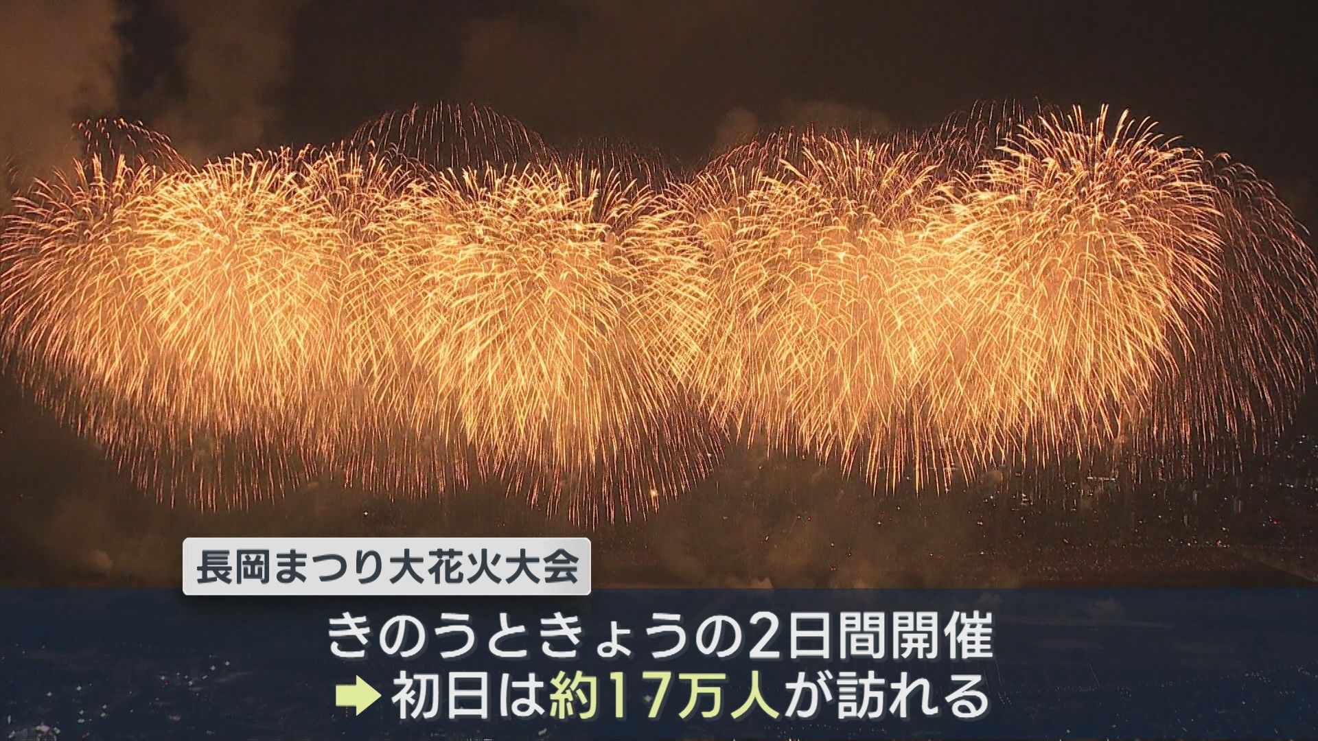 圧巻の“フェニックス” 『長岡まつり大花火大会』開幕【新潟】