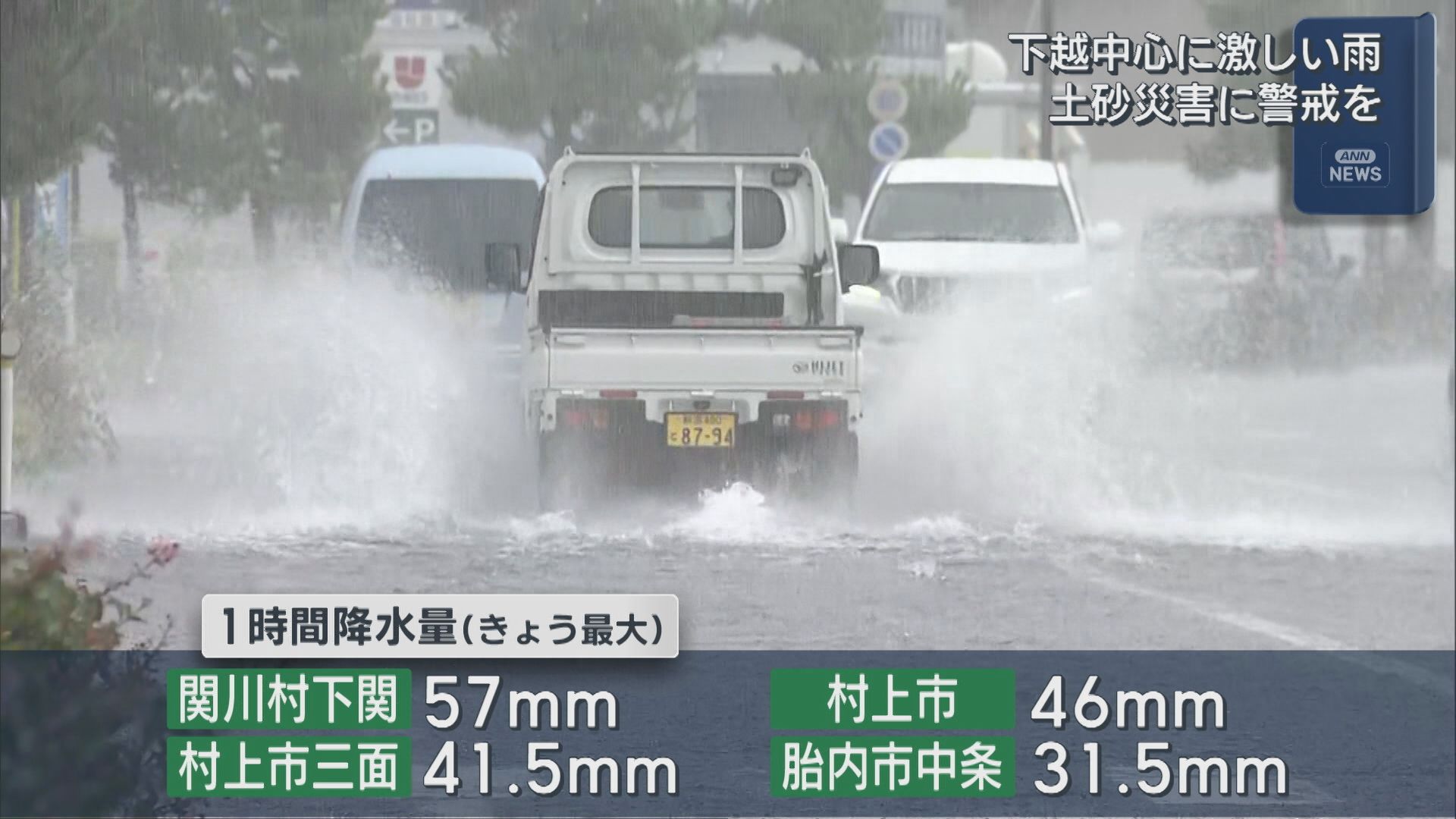 胎内市･新発田市に「土砂災害警戒情報」村上市は解除、情報に注意 安全な場所に避難を【新潟】