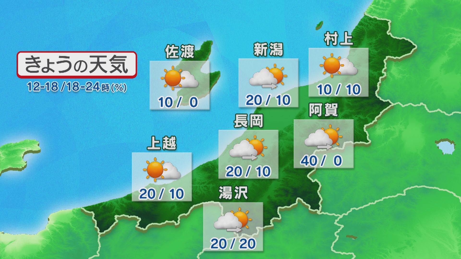 次第に天気は回復に 地盤の緩んでいるところでは土砂災害などに注意・警戒を【これからの天気(18日11時40分現在)｜新潟】 2025年08月18日(月)