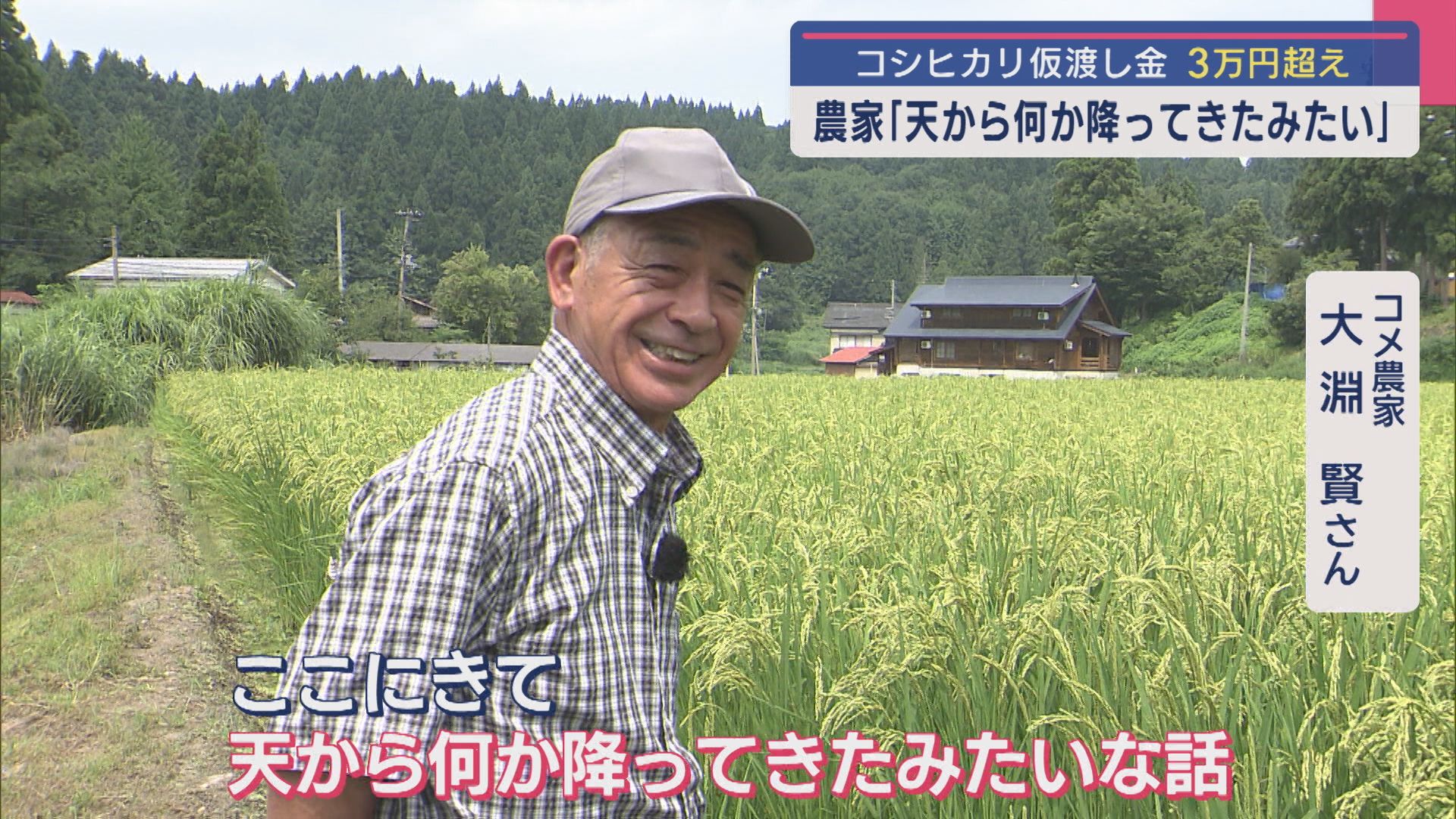「30年間なかった」「天から何か降ってきたみたい」コメ農家から驚きの声、JA仮渡し金大幅増額【新潟】 2025年08月20日(水)