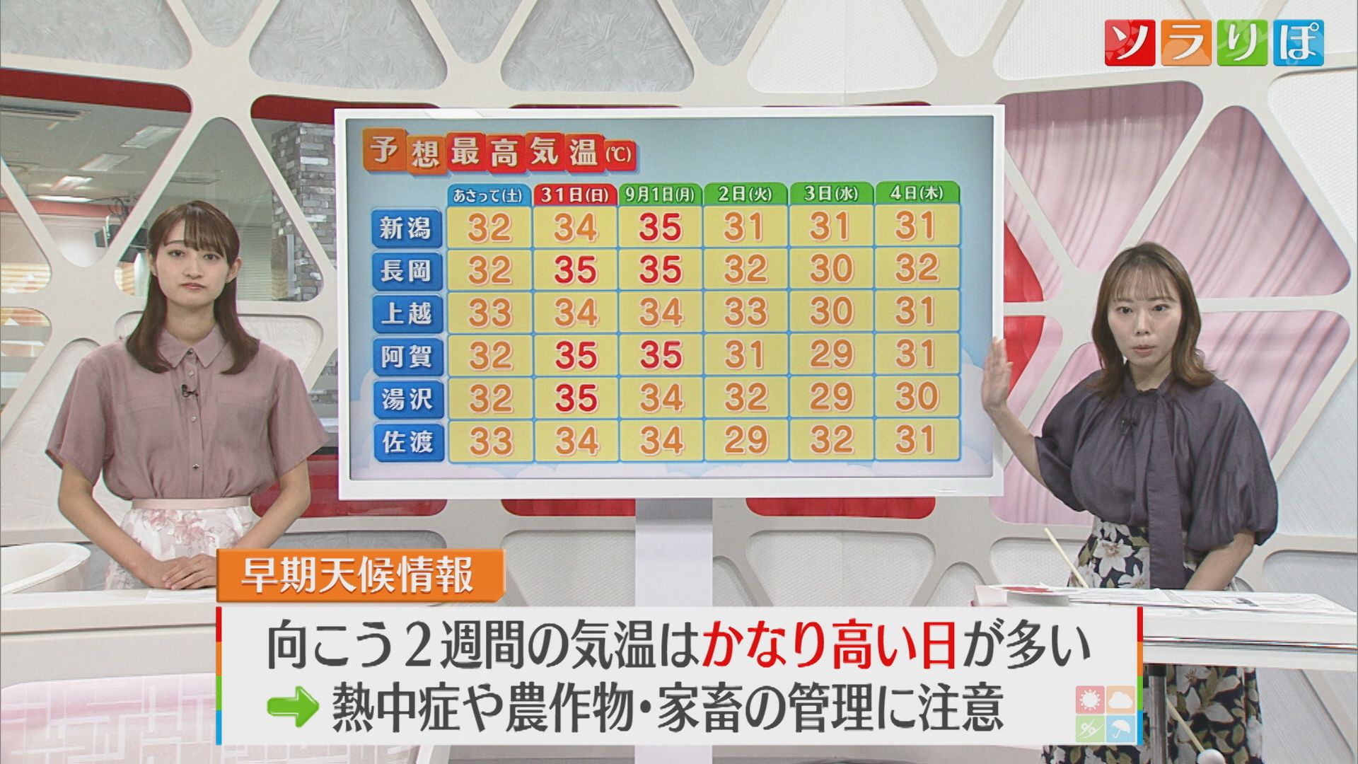 気温の高い状態が続きうだるような暑さに、9月も猛烈な残暑【気象予報士が解説｜新潟】
