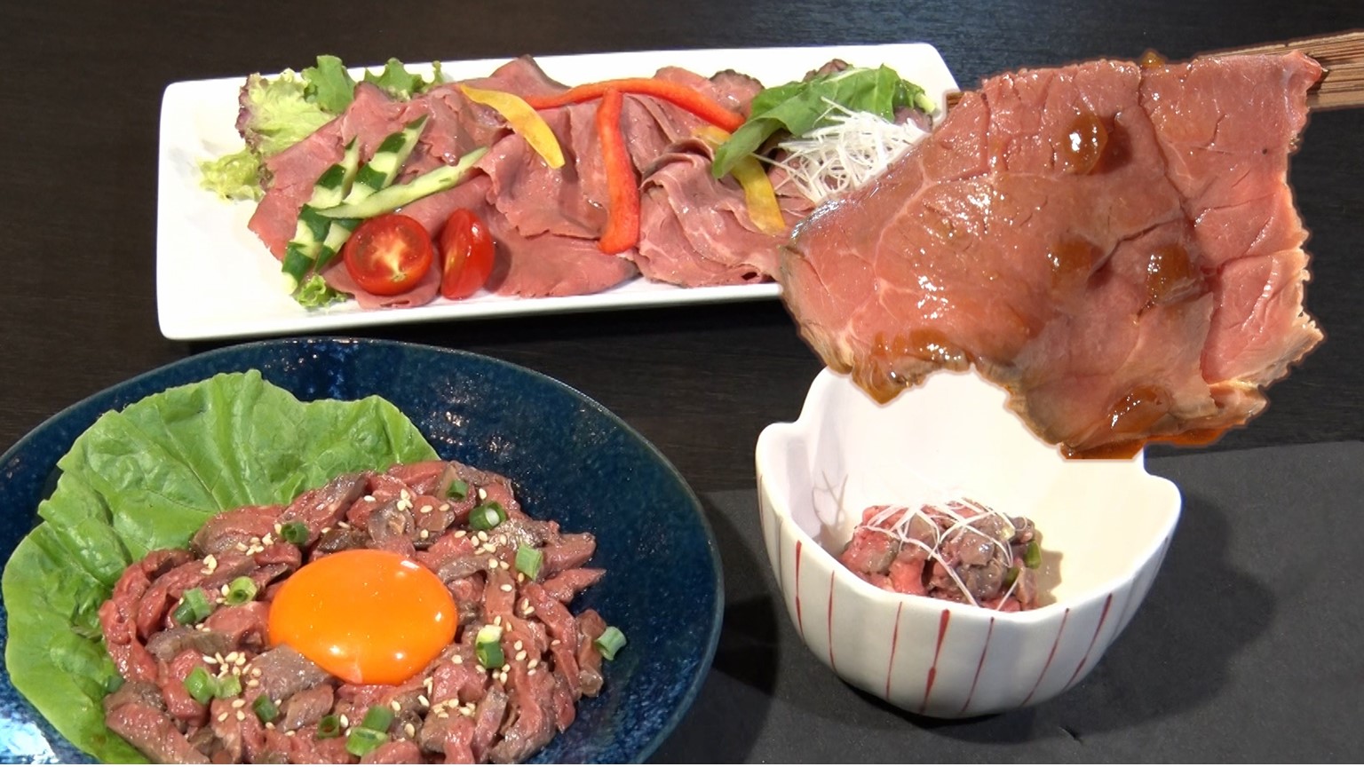 【新潟グルメ】焼肉店のこだわり国産牛の「ローストビーフ」さらにアレンジ！人気「ロービーユッケ」も【長岡市】