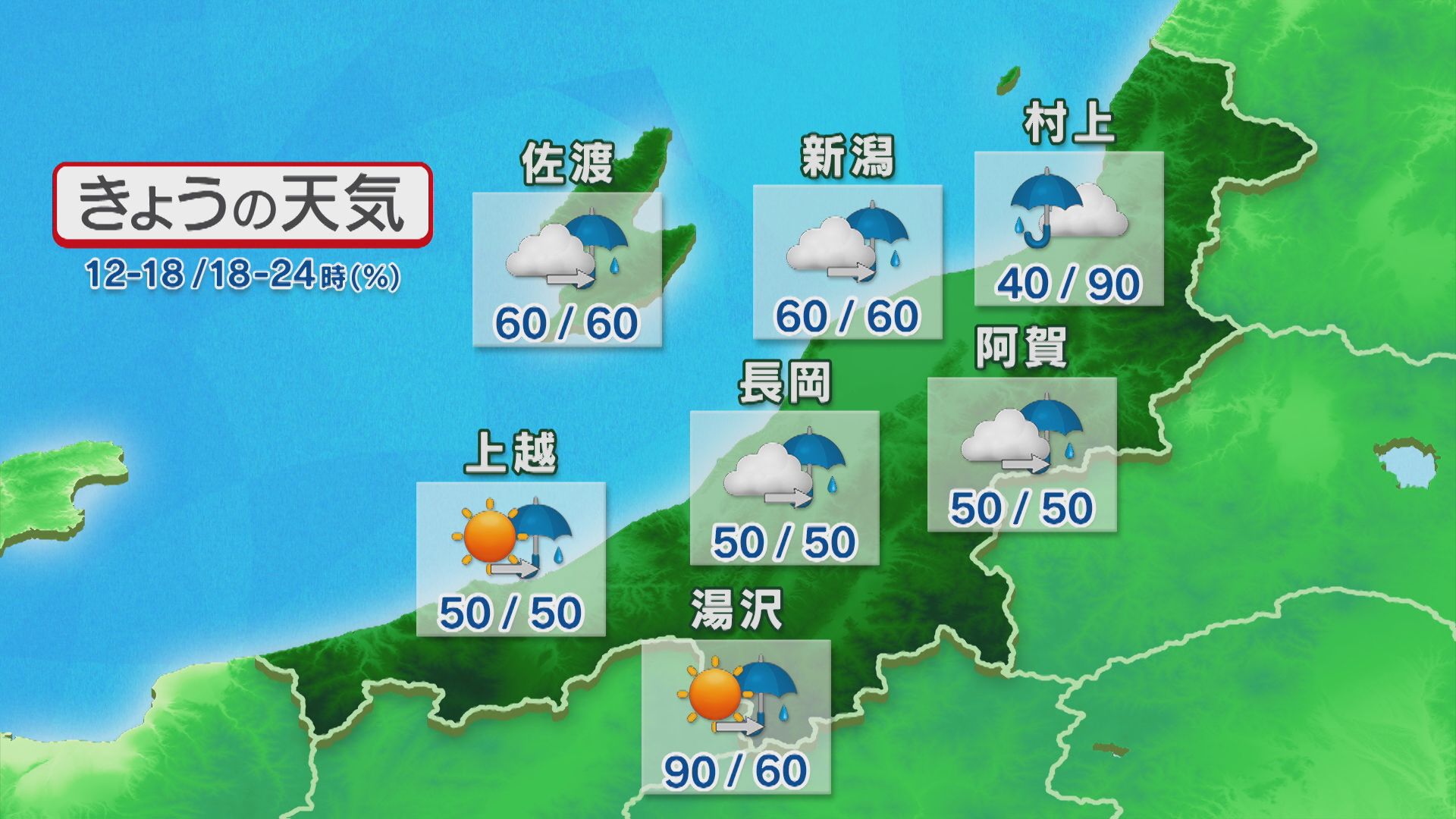夕方には各地とも雨、カミナリを伴い激しく降るところも【これからの天気(17日11時40分現在)｜新潟】 2025年09月17日(水)
