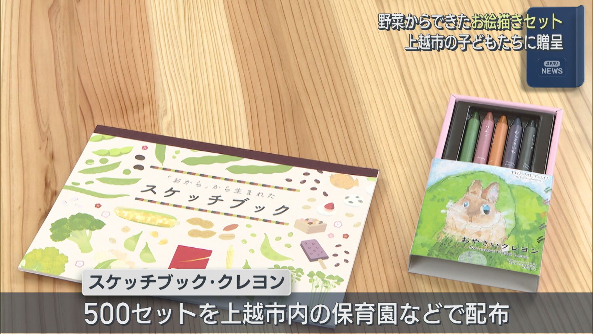 野菜からできた「お絵描きセット」上越市の子どもたちに贈呈【新潟】 2025年10月10日(金)