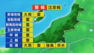 次第に北風が強まり朝よりヒンヤリと感じられるところも【これからの天気(16日11時40分現在)｜新潟】 2025年10月16日(木)