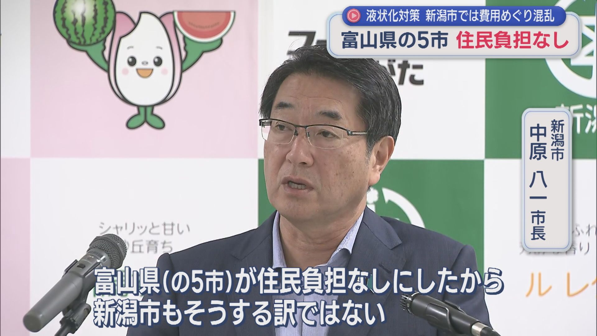 【液状化対策】新潟市では費用負担めぐり混乱「新潟市もそうする訳ではありません」富山県の5市では住民負担なし【新潟】 2025年11月04日(火)