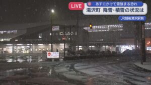 【中継】湯沢町の降雪・積雪の状況は？明日にかけて雪強まるおそれ【新潟】 2025年11月18日(火)