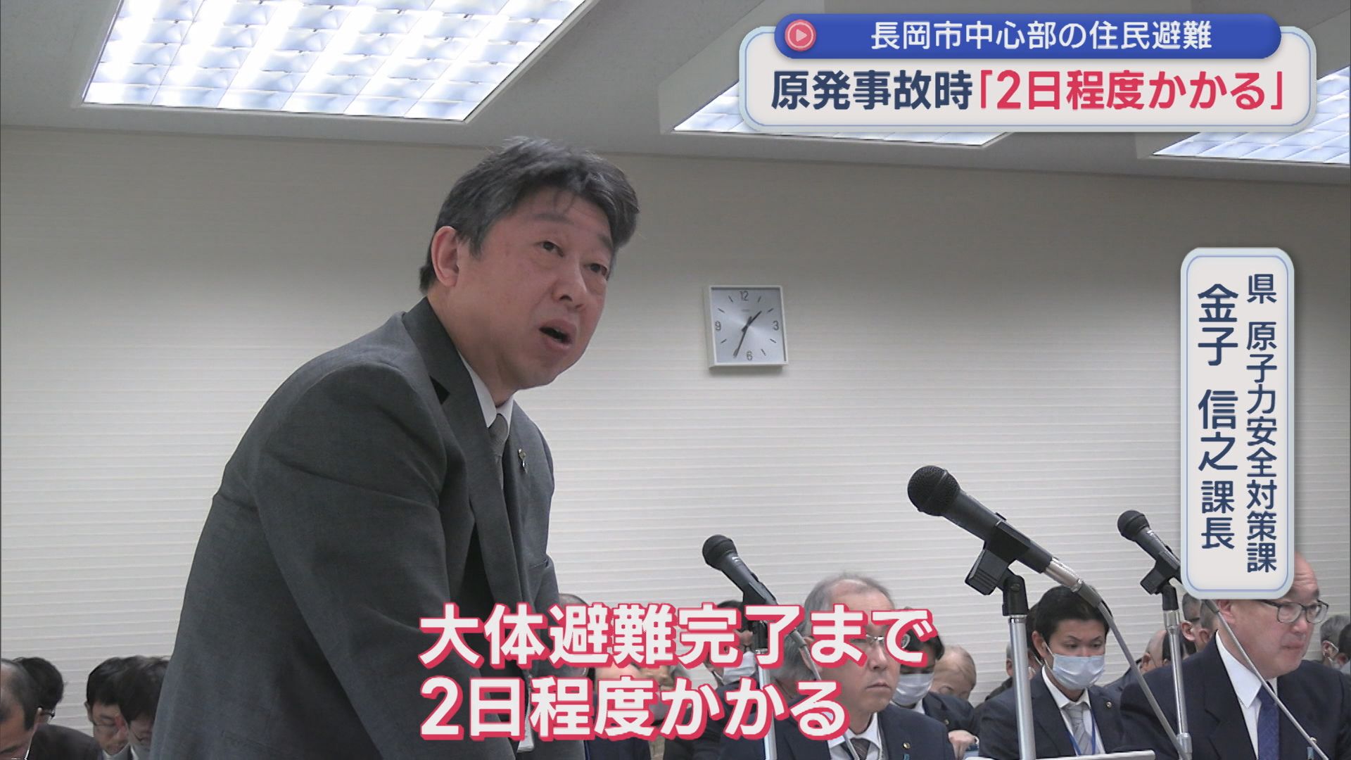 原発事故時に長岡市中心部の避難「2日程度かかる」試算を公表【新潟】 2025年12月09日(火)
