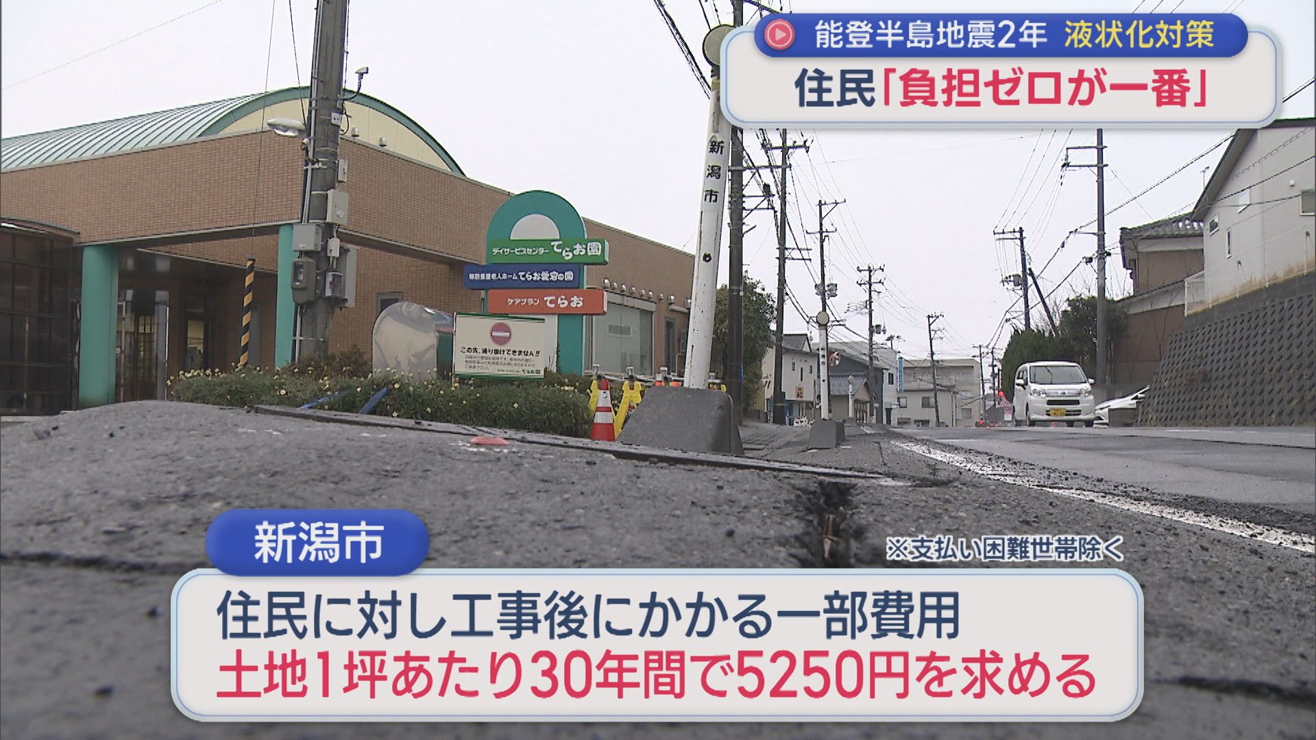 能登半島地震から2年が経過 液状化被害を受けた地域の今 対策事業の行方は【新潟】 2026年01月05日(月)