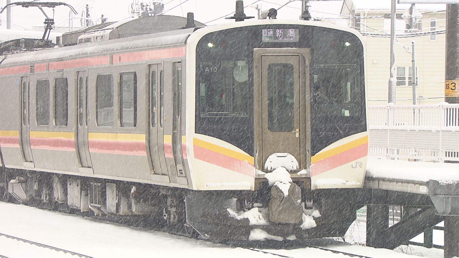 25日も新潟県内は雪の予報　中越地方を中心に複数のJR路線が運転見合わせ予定【新潟・24日午後3時】 2026年01月24日(土)
