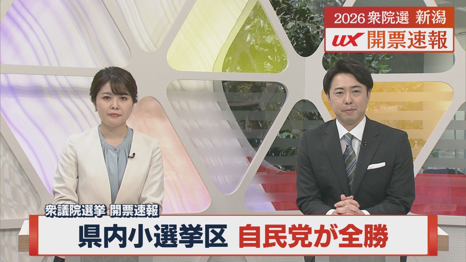 【衆院選｜開票結果】県内の5小選挙区すべてで自民党が全勝【新潟】