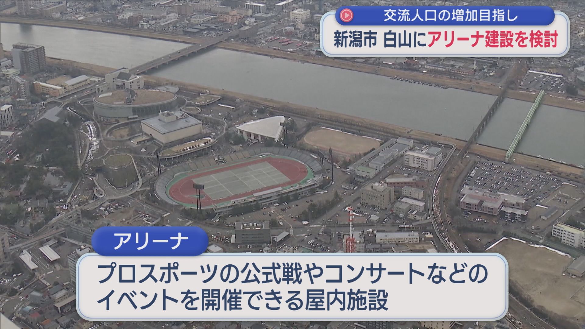 新潟市長「新潟になかった『アリーナ』であると判断」白山エリアに建設を検討【新潟】 2026年02月13日(金)