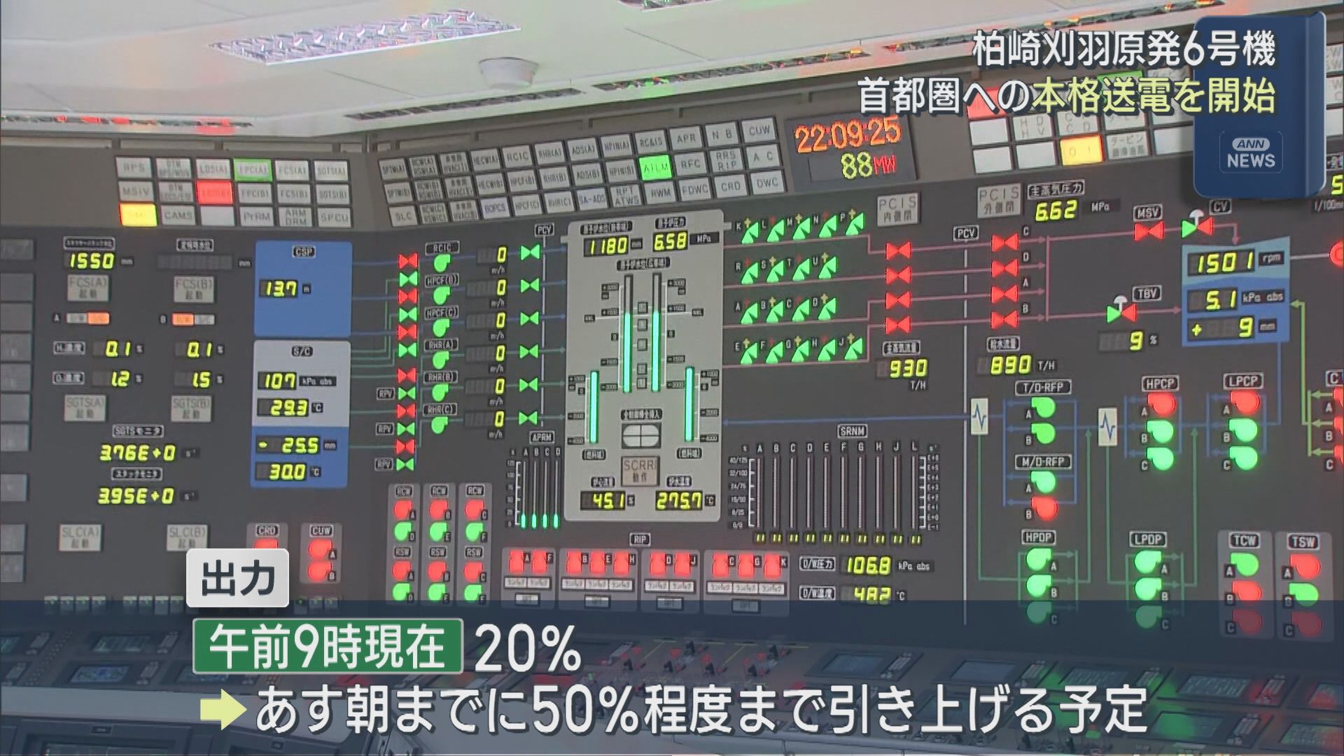 【柏崎刈羽原発｜6号機】首都圏への本格送電を開始、3月18日の営業運転開始目指す【新潟】 2026年02月17日(火)