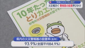 県内で火災相次ぐ 今年に入り19人死亡「警報器」の設置呼びかけ【新潟】 2026年04月01日(水)