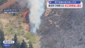枯れ草火災「旧スキー場の斜面が」雨で延焼の拡大防いだか 約23時間後に鎮圧【新潟･魚沼市】 2026年04月27日(月)