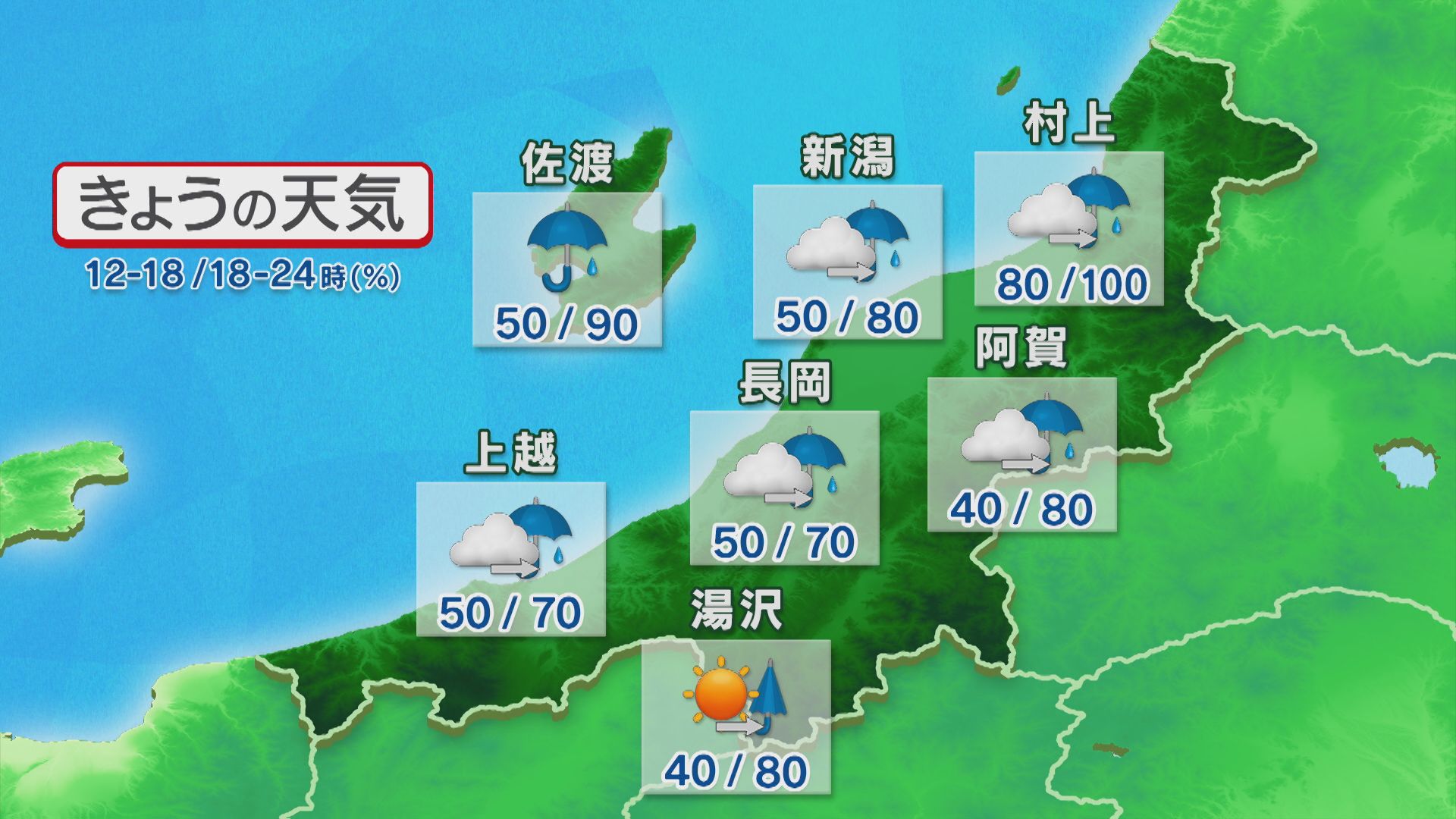 夕方には県内の広い範囲で雨、雨脚の強まるところも【これからの天気(5月28日11時40分現在)｜新潟】 2026年05月28日(木)