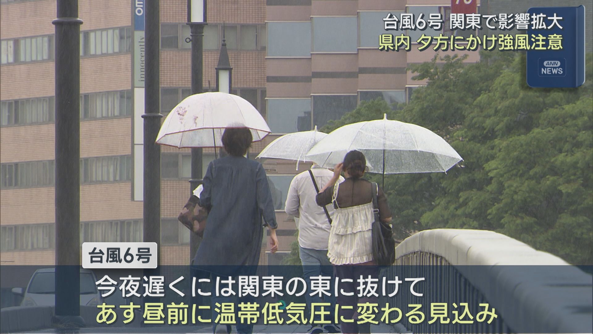 【台風6号】関東で影響拡大 県内は夕方にかけ強風に注意を【新潟】 2026年06月03日(水)