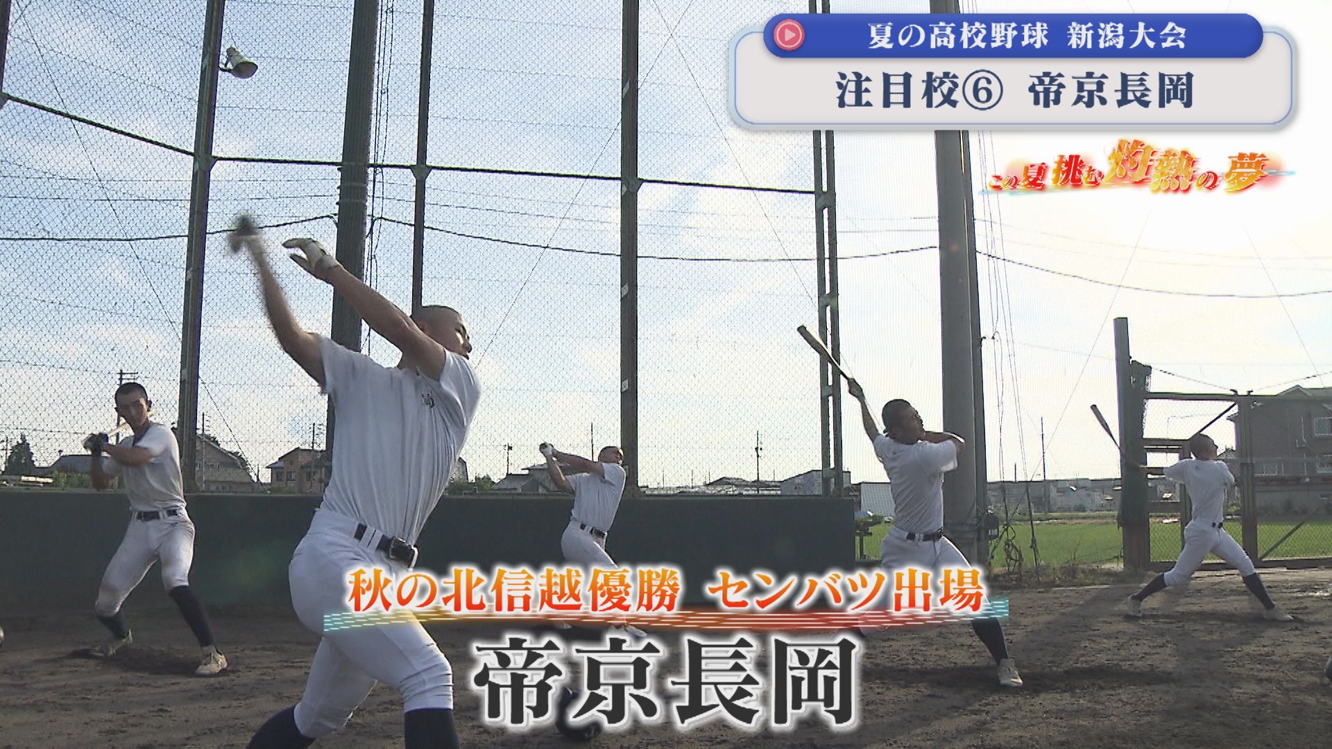 【夏の高校野球】秋の北信越優勝 センバツ出場「帝京長岡」：注目校⑥【新潟】