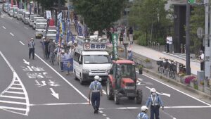 トラクター先頭にデモ「百姓一揆」新潟の農業関係者150人が米価維持など訴え【新潟市】 2026年07月11日(土)
