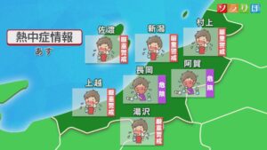 17日も「熱中症警戒アラート」発表、土日の天気は？：各地の詳しい天気【これからの天気(7月16日18時40分現在)｜新潟】 2026年07月16日(木)
