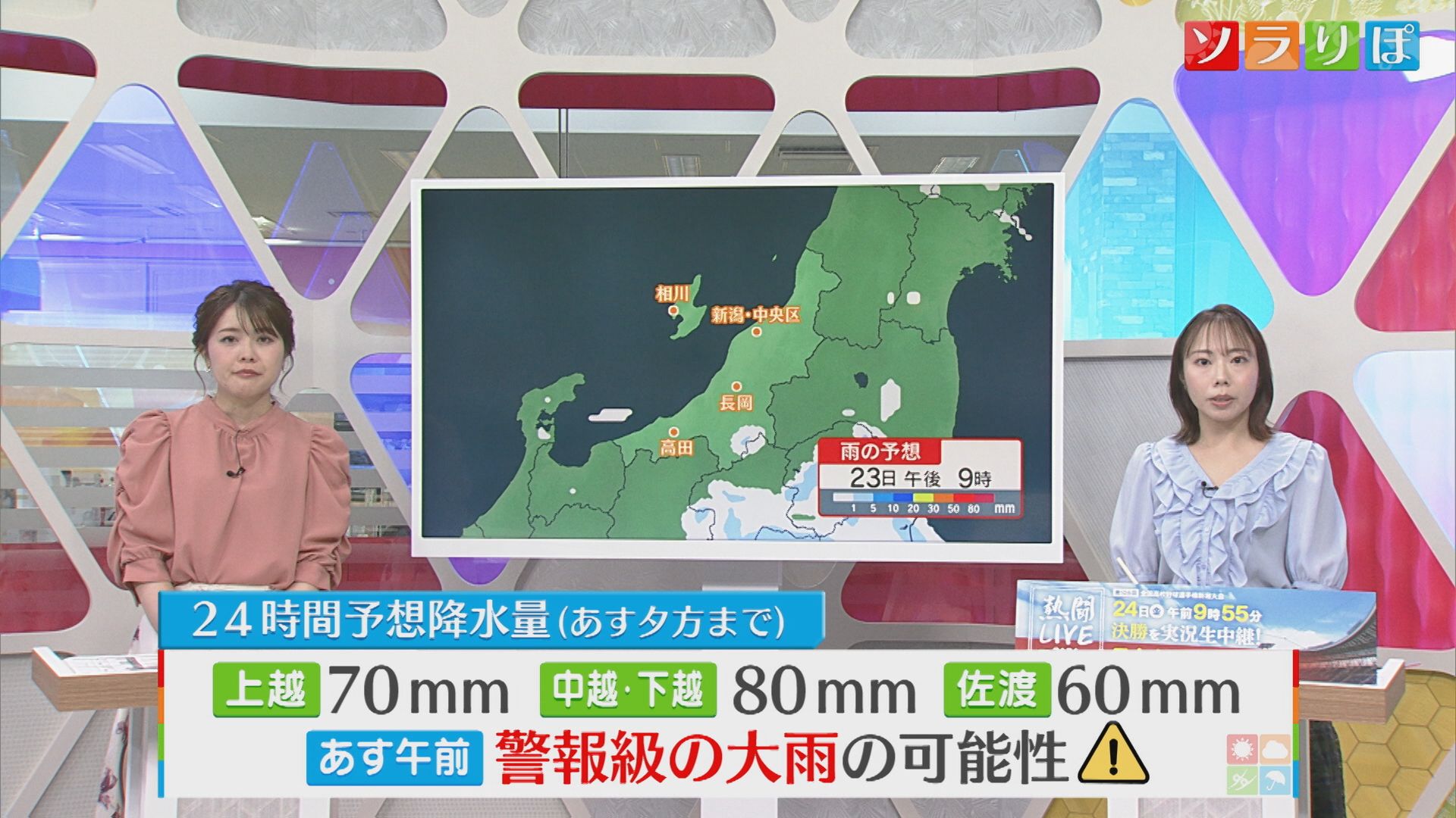 23日は大雨に注意・警戒を、向こう一週間はまとまった雨の日が続きそう【気象予報士が解説｜新潟】 2026年07月22日(水)