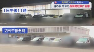 長岡花火目的で利用か 2時間までの利用促すも･･･道の駅に今年も長時間駐車に苦慮【新潟】 2026年08月04日(火)