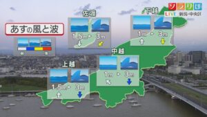 11日(火)は大雨や暴風の恐れ：各地の詳しい天気【これからの天気(8月10日18時40分現在)｜新潟】 2026年08月10日(月)