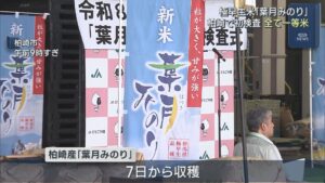 柏崎市で初検査「葉月みのり」17日検査したコメすべて一等米【新潟】 2026年08月17日(月)