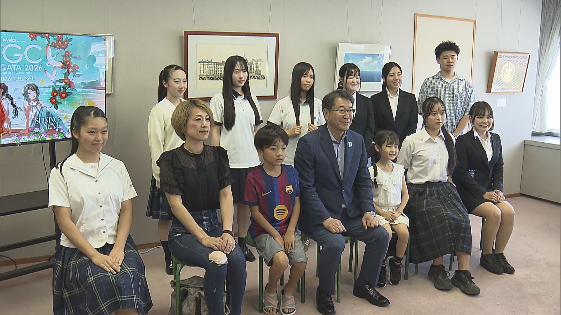 県内初開催「TGC新潟」の市民モデル12人が新潟市長を表敬【新潟】 2026年08月29日(土)